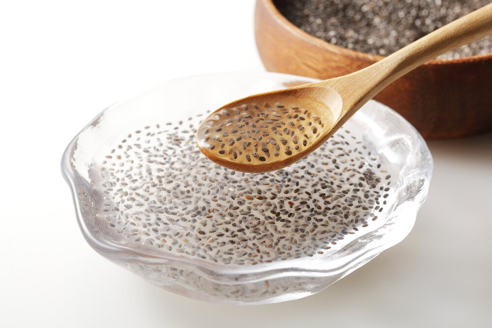 soaked almond and soaked chia seeds